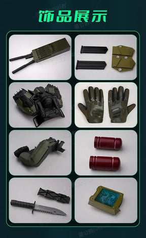 Game Delta Force: Hawk Ops Long Wei Cosplay Costume Halloween high-quality men women combat uniforms prop gloves accessories set