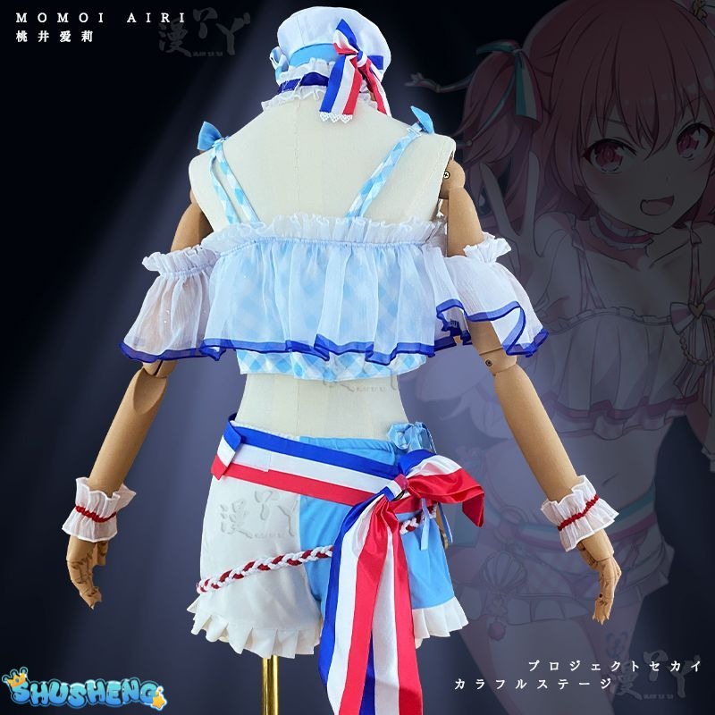 Bathing suit Momoi Airi Cosplay costume Halloween Christmas Role PJSK skirt sexy costume Swimming costume