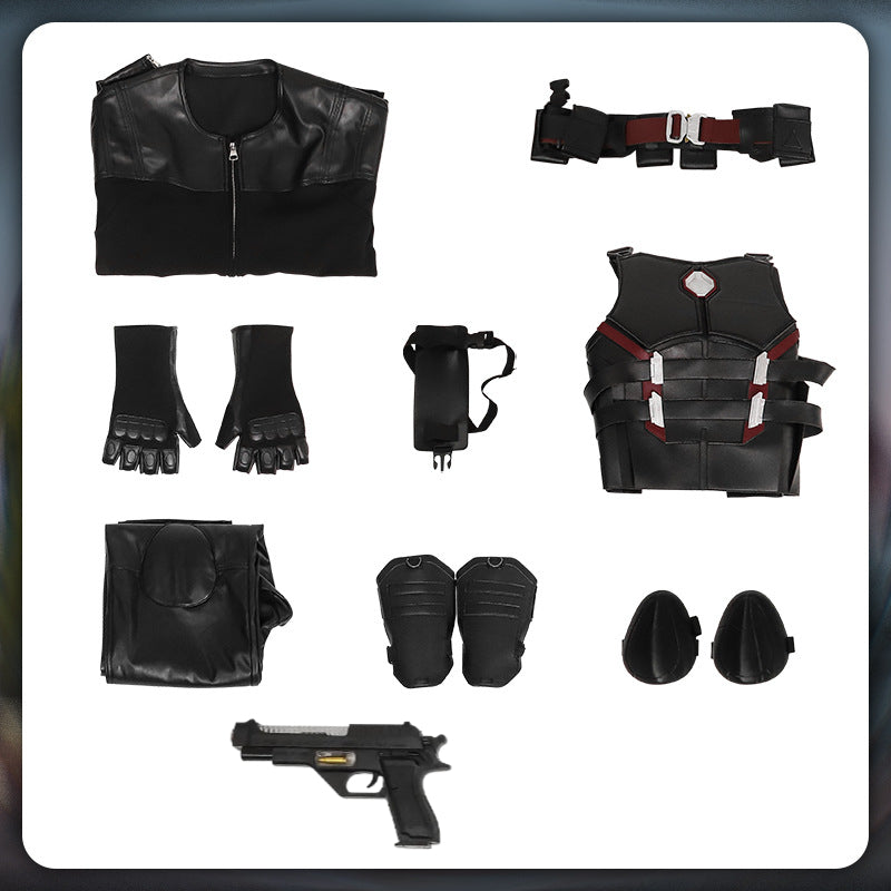 Adult Men Blade Cosplay Costume Black Outfits Gloves Jacket Pants Disguise Movie Death Cosplay Pool Halloween Carnival Suit