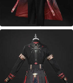 Shusheng-N Love and Deepspace Xavier Cosplay Costume Black Hunter Uniform Shimmering Moonlight Halloween Party Women Men Carnival