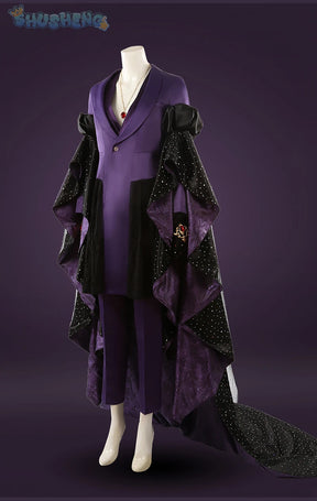 Game Twisted Wonderland Cosplay Vil Schoenheit Costume Tail necklace gloves purple gorgeous sexy dress Halloween uniform XS-XXXL