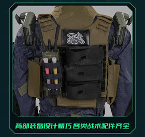 Game Delta Force: Hawk Ops Long Wei Cosplay Costume Halloween high-quality men women combat uniforms prop gloves accessories set