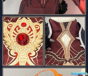 Game Identity V Mechanic Red Knight Cosplay Costume Richard Sterling Cosplay Suit Halloween Uniform Anime Clothing Custom Made