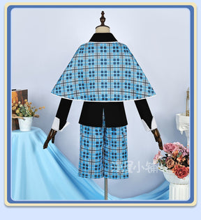 Hotori Tadase Cosplay Anime Shugo Chara! Costume Shawl Blue School Uniform Pant Suit Shirt Shorts Tie Roleplay Suits
