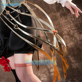 Reverse:1999 Melania Cosplay Costume Cosplay Costume Red and White Uniform Halloween Carnival Party Christmas Clothing