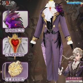 Composer Frederick Kreiburg Cosplay Costume Identity V Game Suit Uniform Cosplay Costume Halloween Party Role Play Outfit Men