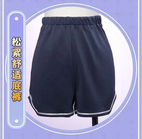 Shusheng-N Game Blue Archive Ōno Tsukuyo Cosplay Costume Top coat shorts shoe skirt Halloween sweet JK uniform Ōno Tsukuyo woman man set