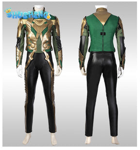 Loki Cosplay 2 Fantasy Battle Suit Super Thor Loki Disguise Costume Accessories Adult Men Roleplay Fantasia Outfits Male