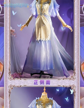 Vera Nair Perfumer Cosplay Game Identity Ⅴ Costume Gorgeous elegant dress prop and accessory set Halloween party Woman uniform