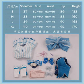 Shusheng-R Re:Life In a Different World From Zero Rem Cosplay Magical Girl Costume Lolita Dress Halloween Carnival Uniforms