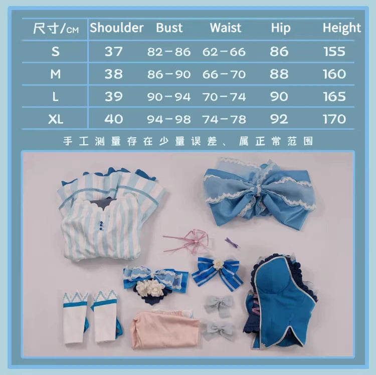 Shusheng-R Re:Life In a Different World From Zero Rem Cosplay Magical Girl Costume Lolita Dress Halloween Carnival Uniforms
