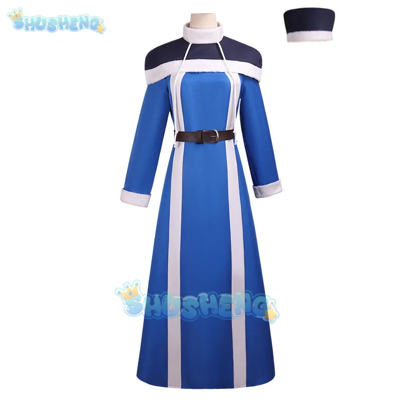 Anime Fairy Tail 100 years Hunt Juvia locser cosplay costume wig dress uniform hat shawl stickers Halloween party for women