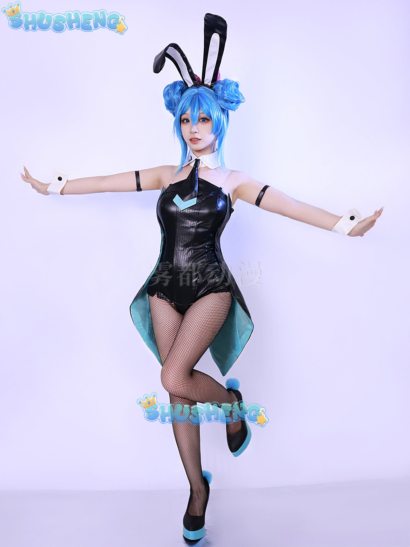 Hatsune Bunny Cave Rabbit Girl Hatsune COS Future Cosplay Anime Costume Set 2024 New Clothing