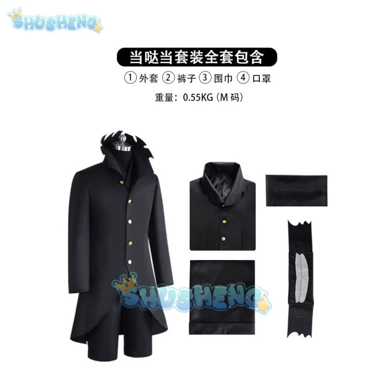 Shusheng Anime Dandadan Ken Takakura Okarun Cosplay Costume Mask Uniform Glasses Momo Ayase Halloween Party for Women Men Prop
