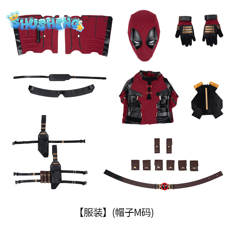 Kids Deadpool Bodysuit Superhero Cosplay Jumpsuit Suit Boys Fantasy Movie Character Peter Parker Dress Up Mask Costume fencing