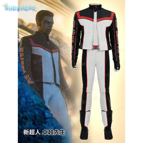Movie Superhero Mister Terrific Cospaly Costume Adult Men's Woman Halloween Fantasy New Uniform Shoes Coat Pants Belt Glove Set