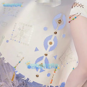 Shusheng reverse: 1999 cos 37 Cosplay costume uniform 37 white swimsuit dress Halloween Carnival party for women