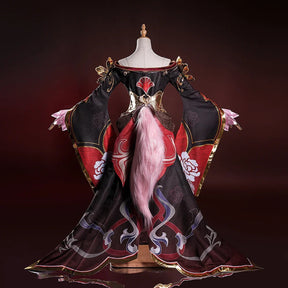 Honkai star rail fugue cosplay dress ingyun pajamas tail hairpins Xianzhou Luofu Halloween party prop Shusheng