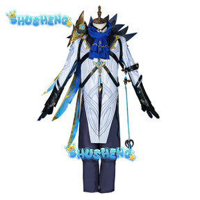 Game Genshin Impact Fatui The Doctor II Dottore Cosplay Costume Fashion Uniform Halloween Party RolePlay Clothing