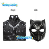 Anime Superhero Black Kids Panther Men Boys Adult Jumpsuits Children Panther Cosplay Halloween Costume Bodysuits Dress Up New