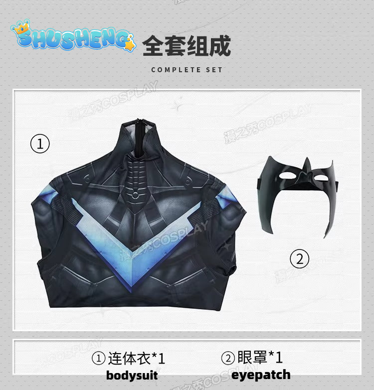 Batman: Arkham Knight Arkham Knight bodysuit zentai suit Cosplay High quality Costume full set XS-XXXL Shusheng