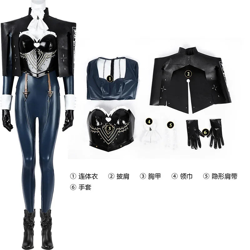 Game Metaphor:ReFantazio Ezelin Hockenberger Cosplay Costume Uniform Halloween Carnival Party Play Role Clothes Clothing