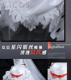 DARLING in the FRANXX Zero Two Cosplay Costume 02 Wedding Dress Uniform Halloween Carnival Party Christmas Play Role  Clothing