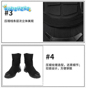 The Boys Season 2 Black Noir Cosplay Costume Mens Superhero Battle Suit Adult Black Jumpsuit Outfit for Halloween Carnival