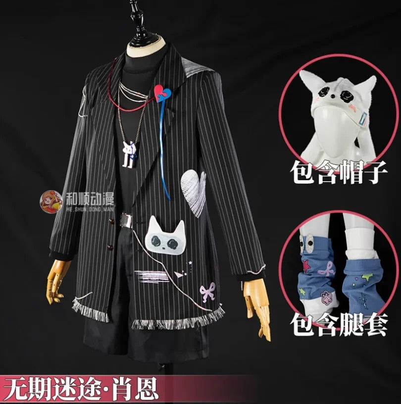 Game Path to Nowhere  MBCC-S-885 Sean Cosplay Costume Hat necklace belt jacket props wig set Halloween men women uniform