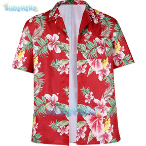 Game Kasuga Ichiban Cosplay Like a Dragon: Infinite Wealth Cosplay costume T-shirt Short-sleeved shirts Prop Party play For Men