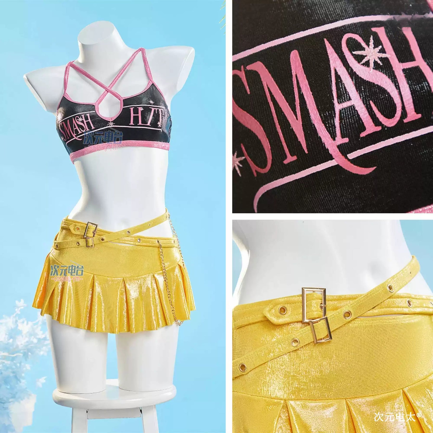 Shusheng-R Anime KPop Demon Hunters Mira Swimsuit Cosplay Costume S-XL