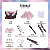 Anime Luo Tianyi Cosplay Costume  Women Lovable Rock and Roll Halloween Carnival Uniform