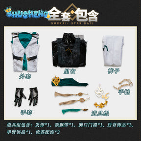 Luocha Cosplay Costume Honkai Star Rail Carnival Uniform Wig Anime Halloween Costumes men Game