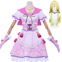 Anime Hoshimiya Ichigo Cosplay Costume Pink Dress Lolita Stage Performance Clothes Role Play Outfit for Women Girls Holiday