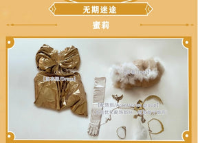 Milly Game Path to Nowhere MBCC-S-459 Cosplay Mi Li Costume Halloween Party Women's Gorgeous Dress Coat Necklace Wig Uniform Set