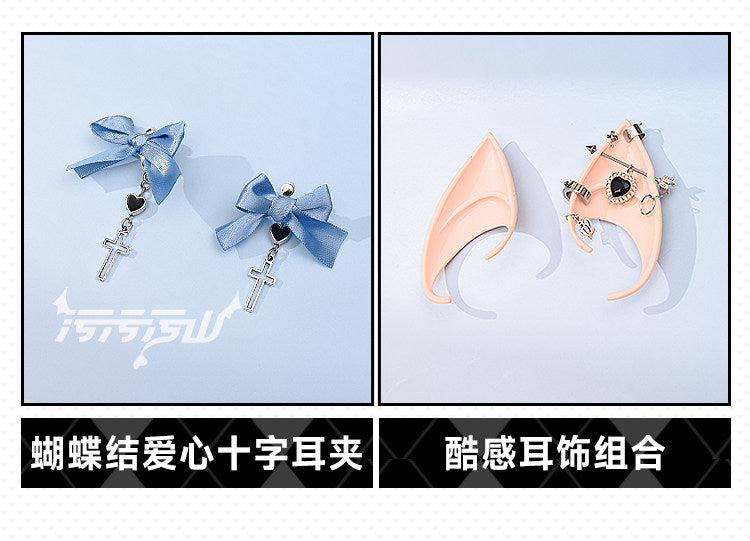 Shusheng-R Succubus Cosplay Costume Maid Dress Sexy Lovely Uniform Halloween Party Role Play Outfit Women