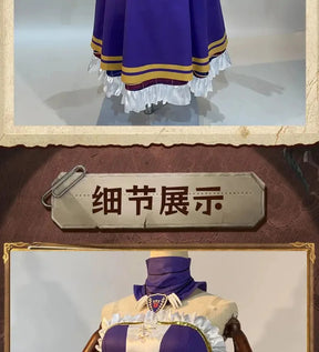 Identity Ⅴ Patricia Dorval Enchantress Cosplay Costume Halloween party new dress jacket gloves glasses prop set women uniform