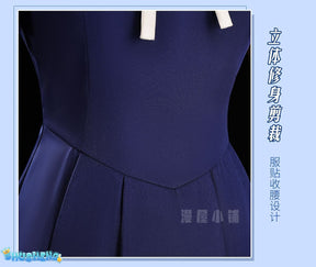 Cardcaptor Sakura Sakura Kinomoto Cosplay Costume Blue Regular Dress