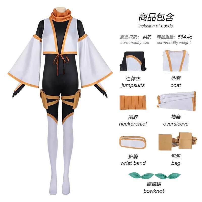 Kanae Natsumi Cosplay Costume Jumpsuit Anime I'm Living with An Otaku NEET Kunoichi Headwear Halloween Party Women Girls Props