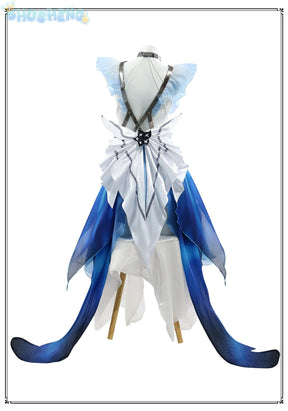 Shusheng Wuthering Waves The Shorekeeper Cosplay Costume Dress Uniform Veil Black Shores Halloween Party for Women Girls Props