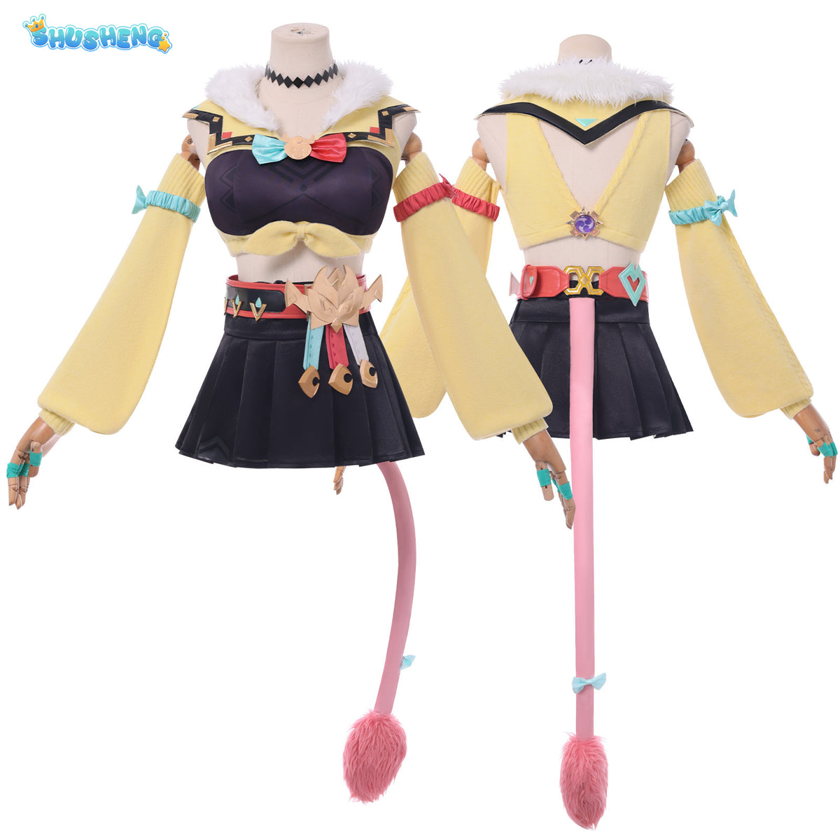 Hot Game Genshin Impact Varesa Cosplay Costume Anime Clothes Cute Dress for Women Girls Uniform Wig Shoes Halloween Role Party