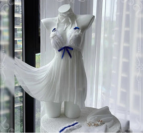 Game Azur Lane Shinano Cosplay Costume Halloween party women sexy white dress accessories prop set beach vacation swimsuit