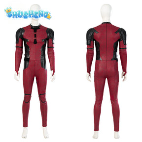 Deadpool Costume Cosplay Kids Adult Suit Anime Superhero Halloween Death Waiter Spandex Adult Service Leotard Accessories Belt