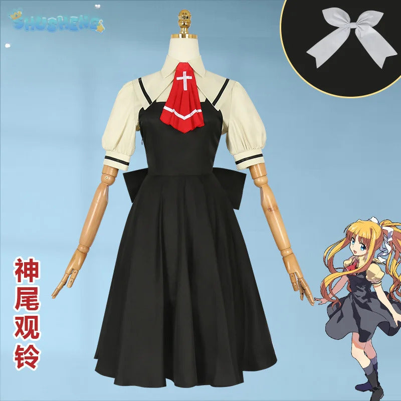 Anime AIR Kamio Misuzu cosplay Air costume tie, coat, socks, dress campus uniform Halloween party sweet JK woman man set S-XXL