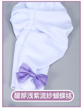 Anime Re:Zero Emilia Cosplay Costume Wigs Suit Coser Halloween Party Role Play Outfit Dress