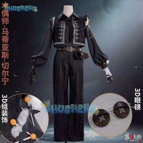 Identity V Matthias Czernin Puppeteer Game Suit Handsome Uniform Cosplay Costume Halloween Party Role Play Outfit Men