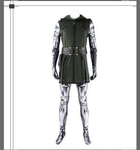 Doctor Doom Cosplay Costume Doom Vest Jumpsuit Helmet Outfit Halloween Carnival Party Christmas Play Role Clothes Clothing