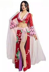 Shusheng-R Onepiece Boa Hancock Cosplay Kimono Costume Christmas Dress Halloween Party Suit Women