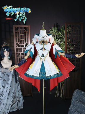 Yunli Cosplay Costume Dress Wig Honkai Star Rail Uniform Earrings Headwear Huaiyan Xianzhou Zhuming Halloween Party for Women