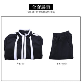 Shiki Ichinose New Anime Tougen Anki Cosplay Clothes Japanese DK School Coat Pants Uniform Wig